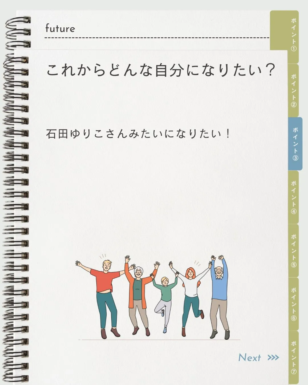 石田ゆり子さんみたいになりたいお客様